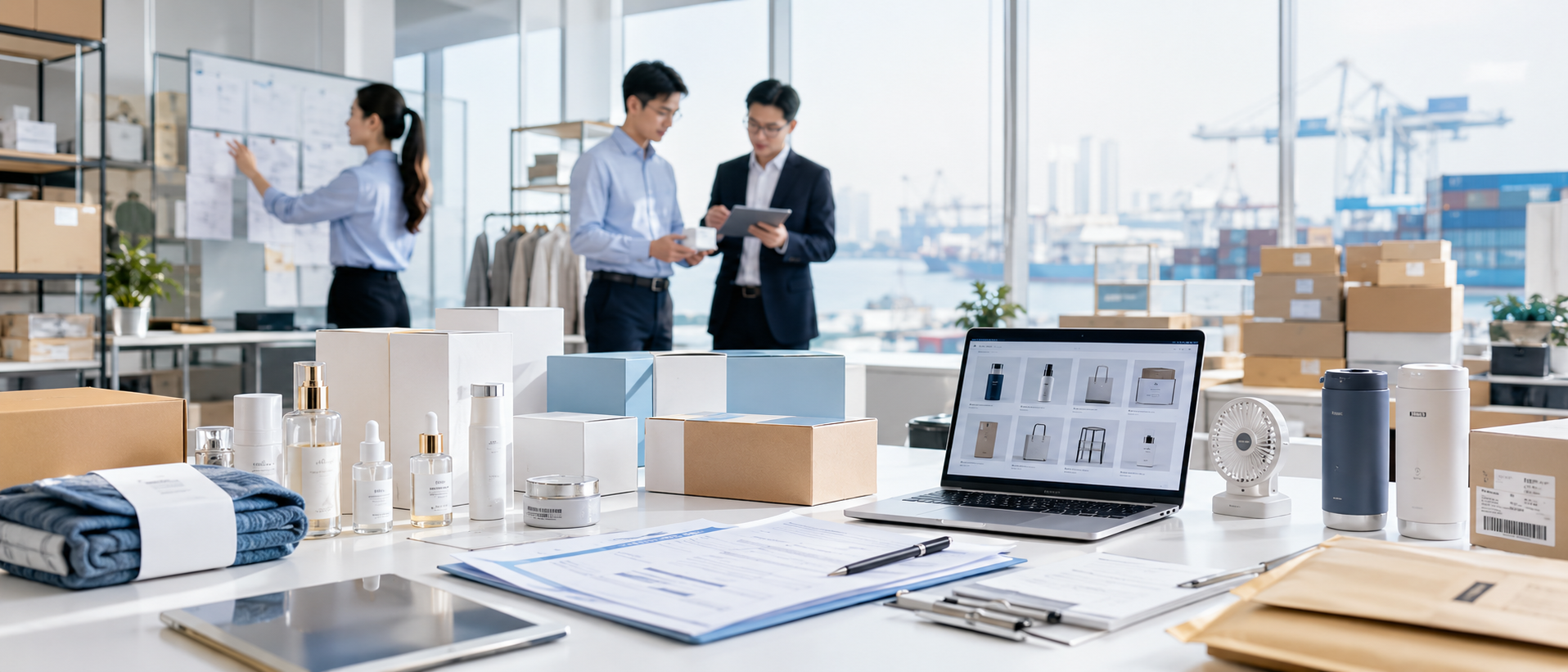 中国商品与海外商品进出口合作场景
